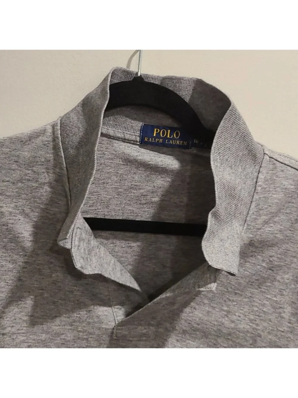 Polo Ralph Lauren embroidered logo polo shirt grey like new